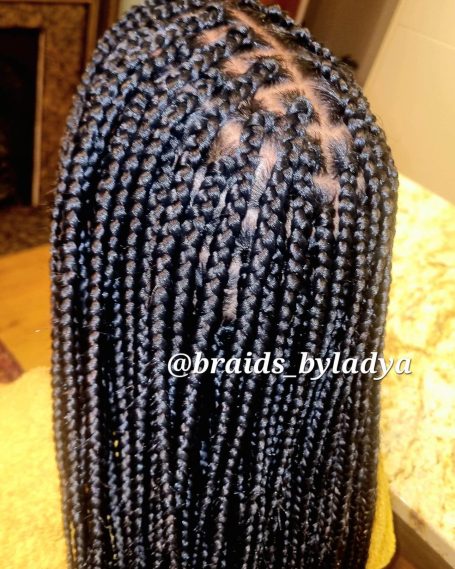 Midback Box braids