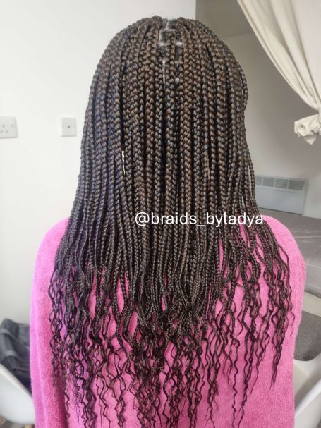 Wavy Ends Box Braids
