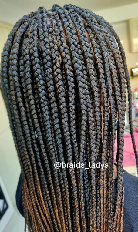 Med Midback Box Braids